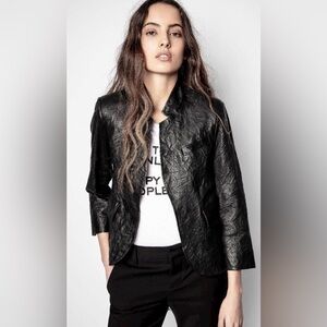 NEW: Zadig & Voltaire Leather Jacket